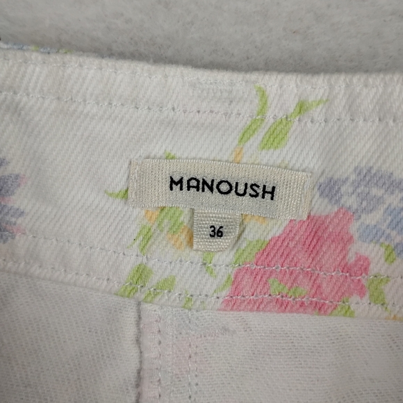 Manoush Straight Leg Jeans In Boho Floral Print Size US Small/ EU36 - Picture 3 of 8